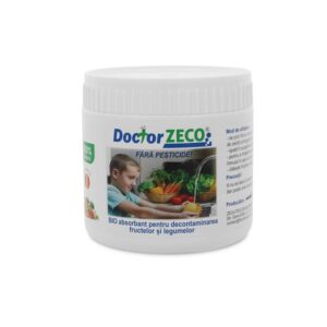 Doctor ZECO – Zeolit Activat pentru absorbția pesticidelor de pe fructe și legume, 150 grame